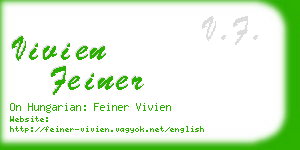 vivien feiner business card